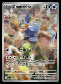 Cramorant 176/167 Illustration Rare Holo NM Pokemon SV06: Twilight Masquerade - Image 1