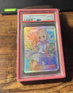 Pokemon 2018 Full Art Lillie Sun and Moon Ultra Prism PSA 10 - Image 1