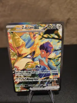 2025 Pokemon Journey Together 186/159 Hop's Zacian EX Illustration Rare - Image 1