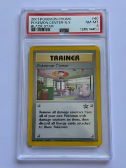 2001 Pokemon N.Y. Center Black Star Promo - Pokemon Center #40 PSA 8 - Image 1