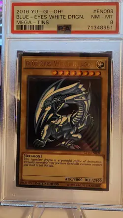 Yu-Gi-Oh Blue-Eyes White Dragon CT13-EN008 PSA 8 - Image 1