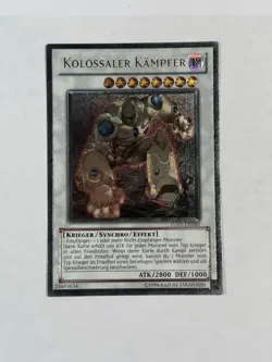 Yugioh GERMAN Colossal Fighter TU05-EN000 DE005 Ultimate Rare Promo NM - Image 1