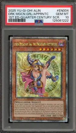 Yu-Gi-Oh! Dark Magician Girl the Magician's Apprentice QCSR ALIN-EN004 PSA 10 - Image 1