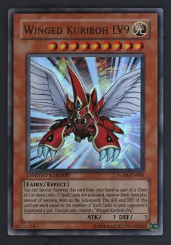 YugiOh : Winged Kuriboh LV9 - BLLR-EN101 - Ultra Rare - Limited Edition Ex LP - Image 1
