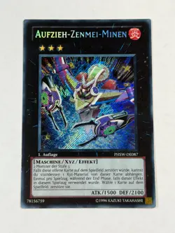 Yugioh GERMAN Wind-Up Zenmaines PHSW-EN087 DE087 Secret Rare 1st Edition LP - Image 1