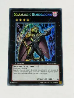 Yugioh ITALIAN Steelswarm Roach GENF-IT099 EN099 Secret Rare 1st Edition LP - Image 1