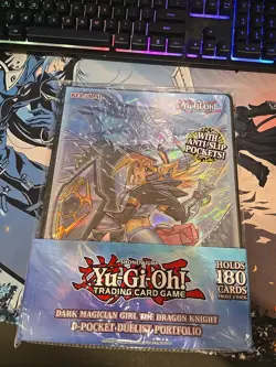 Yugioh Dark magician Girl The Dragon Knight 9 Pocket Portfolio/Binder - Image 1