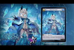 Freezing Hail Frost Dragon Nova Aokami Grand Archive Anime Expo 2025 Promo Card - Image 2