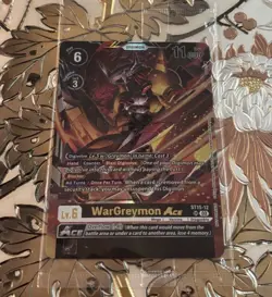 Digimon Card Game WarGreymon Ace Box Topper ST15-12 Sealed AUC - Image 1