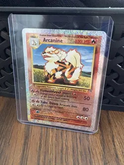 Arcanine (36/110) ~ Legendary Collection 2002 Reverse Holo Pokemon TCG Card MP - Image 1