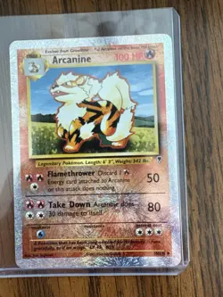 Arcanine (36/110) ~ Legendary Collection 2002 Reverse Holo Pokemon TCG Card MP - Image 3