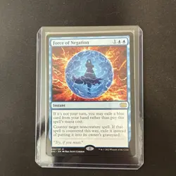Magic the Gathering Force of Negation Double Masters Regular Rare Card - Image 1