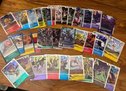 Digimon Card Game Lot of 126 Cards English Unplayed - Image 1