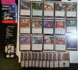 MTG Spider-Man Black Welcome Deck Incomplete 57 of 60 Cards With Box - Image 3