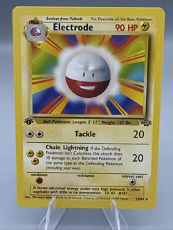 Pokemon ELECTRODE Card JUNGLE Set 18/64 RARE 1st Edition LP - Image 1