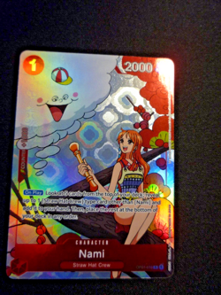One Piece Card Game English Carte Nami Holo OP01-016 Alt Fr Mint - Image 1