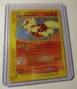 Pokemon TCG Aquapolis Arcanine H2/H32 Holo Card 2002 Played RARE Collectible - Image 1