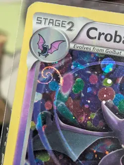 Pokemon Card Crobat 33/119 Cosmos Holo With HD Galaxy Swirl 🍥 - Image 2