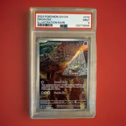 Drowzee 210/198 PSA 9 Mint Scarlet Violet Illustration Rare Pokemon Card - Image 1