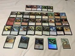 MTG WURMS Themed Magic The Gathering Card Lot + Xtras Added ! - Image 1