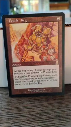 POWDER KEG Magic the Gathering 1999 ARTIFACT Trading Card 136/143 TCG - Image 1