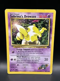 Sabrina’s Pokemon Bundle 95/132 98/132 58/132 - Pokemon Gym Challenge Cards- DMG - Image 2