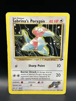 Sabrina’s Pokemon Bundle 95/132 98/132 58/132 - Pokemon Gym Challenge Cards- DMG - Image 4