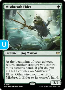 MTG Mistbreath Elder BLB R Creature Frog Warrior NM - Image 1