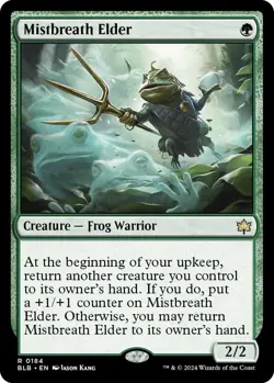 MTG Mistbreath Elder BLB R Creature Frog Warrior NM - Image 2