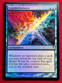 MTG Foil 1X Counterbalance X1 Coldsnap Magic - NM - Image 1