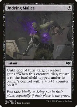 2x Undying Malice VOW LP MTG - Image 1