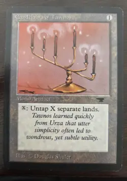 Candelabra of Tawnos 1994 MTG Antiquities Rare Heavy Played RL (Reserved List) - Image 1