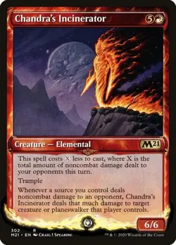 Chandra's Incinerator - Showcase Core Set 2021 LP MTG - Image 1