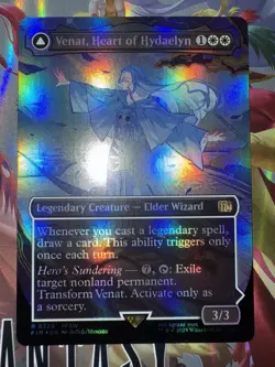MTG Venat Heart of Hydaelyn Foil Borderless Final Fantasy #0329 MTG English - Image 1