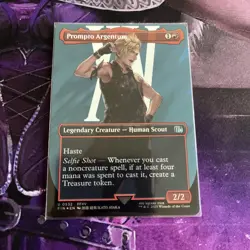 1x MTG Prompto Argentum Borderless Surge Foil FIN 0532 Final Fantasy - Image 1