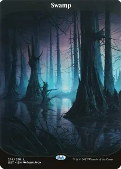 Unstable MTG Swamp (#214) (Full Art) Magic - Image 1