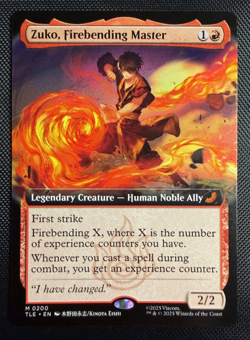 MTG Zuko Firebending Master Extended Art Regular Avatar The Last Airbender NM - Image 1