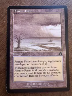 Remote Farm LP Mercadian Masques White Depletion Land Magic MTG #323 - Image 1