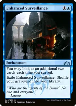 X 1 Enhanced Surveillance NM Guilds of Ravnica 040 MTG Magic The Gathering - Image 1