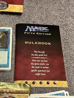 Vintage Magic The Gathering 5th Edition 2 Player Deck Box Complete Pack Open - Image 5