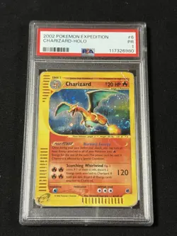 2002 Pokemon Expedition Charizard Holo Psa 1 Poor - Image 1