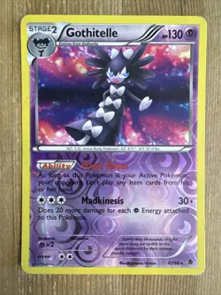 Pokemon TCG Gothitelle Emerging Powers 47/98 Reverse Holo Holo Rare MP - Image 1