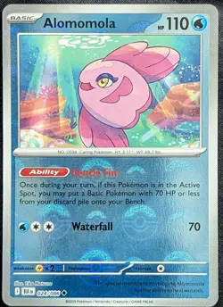 Alomomola 24/86 Pokeball Reverse Holo Black Bolt - Pokemon TCG - Mint - Image 1