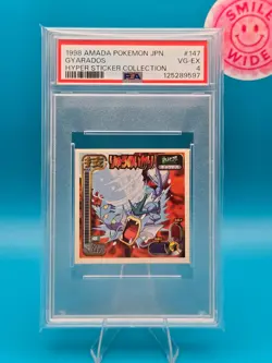 PSA 4 - 1998 AMADA POKEMON JAPANESE HYPER STICKER COLLECTION 147 GYARADOS - Image 1