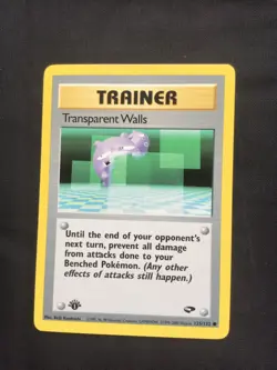 Pokemon: Gym Challenge 1st Edition Common: Transparent Walls 125/132 - Image 1