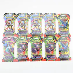10 Sealed Phantasmal Flames Sleeved Blisters Packs Pokemon TCG Bundle Lot - Image 1