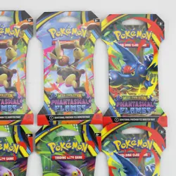 10 Sealed Phantasmal Flames Sleeved Blisters Packs Pokemon TCG Bundle Lot - Image 4