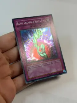 Yugioh ITALIAN Bottomless Trap Hole CP04-IT003 EN003 Super Rare Promo LP - Image 3