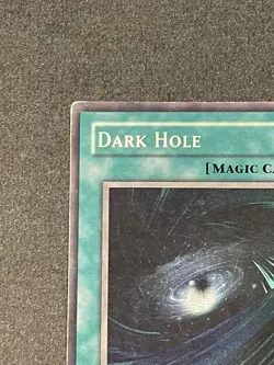Yugioh Dark Hole LOB-052 Super Rare 1st Edition GLOSSY Lightly Played - Image 2