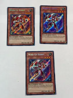 3x Wind-Up Rabbit PHSW-EN083 Ultimate Rare 1st Edition Yugioh - Image 1